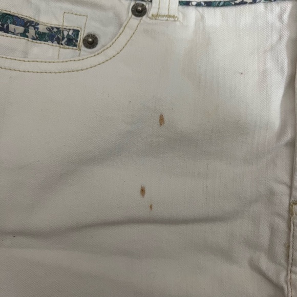 Womens High Sierra White Denim Mini Skirt Size 4 - Picture 3 of 5